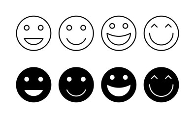 smile icon vector for web and mobile app. smile emoticon icon. feedback sign and symbol