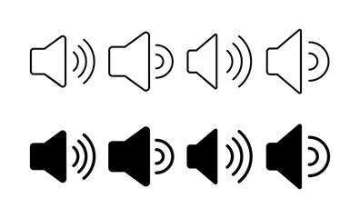 Speaker icon vector for web and mobile app. volume sign and symbol. loudspeaker icon. sound symbol
