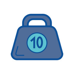 Obraz premium PNG image gym dumbbells icon with transparent background