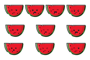 Cute Kawaii Icon Illustration Character Cartoon Vector Face Design background food japanese element sweet emoji graphic emoticon