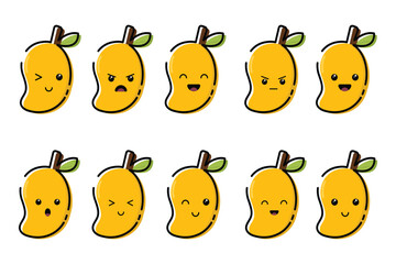 Cute Kawaii Icon Illustration Character Cartoon Vector Face Design background food japanese element sweet emoji graphic emoticon