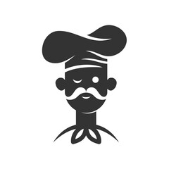 chef logo template Icon Illustration Brand Identity.Isolated and flat illustration. Vector graphic