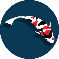 Fototapeta premium fancy carp illustration