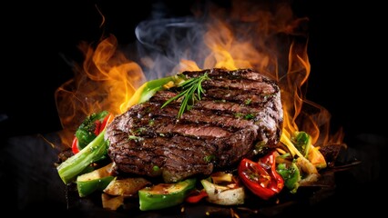 barbecue grilled meat steak