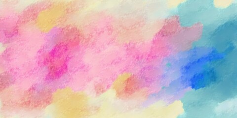 Fototapeta na wymiar abstract colorful watercolor background with pastel colors texture, copy space, beautiful mix coloured wallpaper, generative ai, soft light mindful relaxing color theory
