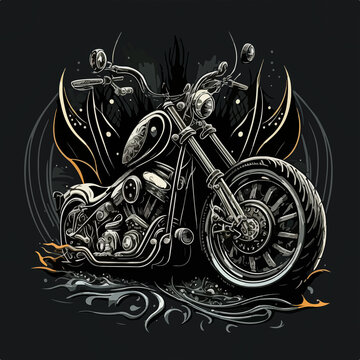 Motorcycle Illustration