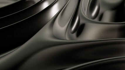 Metal wavy texture. Abstract high quality CG texture. Cyber landscape background. 3D renderer overlay image. Ideal for banners, posters, web pages, abstract background