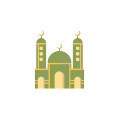 Mosque Islamic Icon Ilustration logo