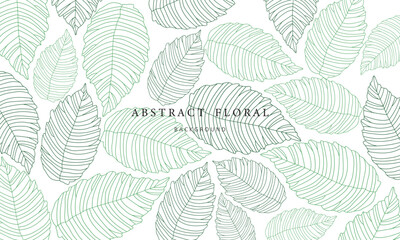 seamless background with leaves