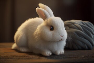 cute rabbit,generative AI