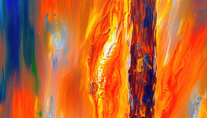 Abstract Oil Painting Texture - ai generative