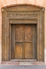 old wooden door