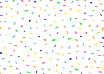カラフルな紙吹雪背景