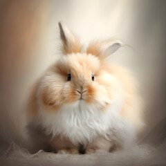 white and light brown rabbit