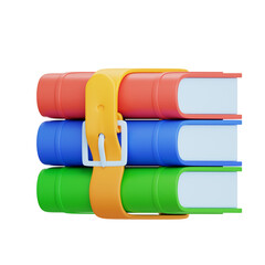 Files compressed 3D Icon
