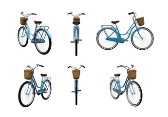 set of bicycles