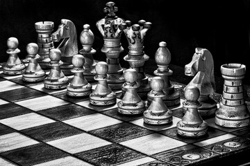 chess pieces on a chessboard