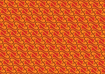 abstract batik orange background