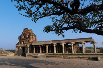 Fototapeta na wymiar Vijaya Vitthala temple complex in Hampi, Karnataka, India