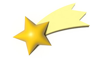 3d golden star