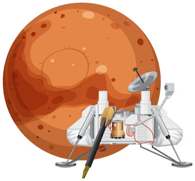 Viking 1 Spacecraft Lander on Mars