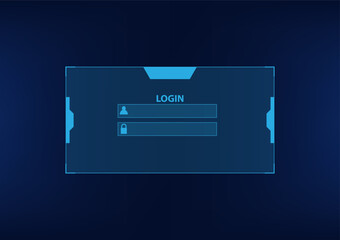 Username and password to log in. Log in to my personal account. Register page design. Login form account user password identity web log screen.