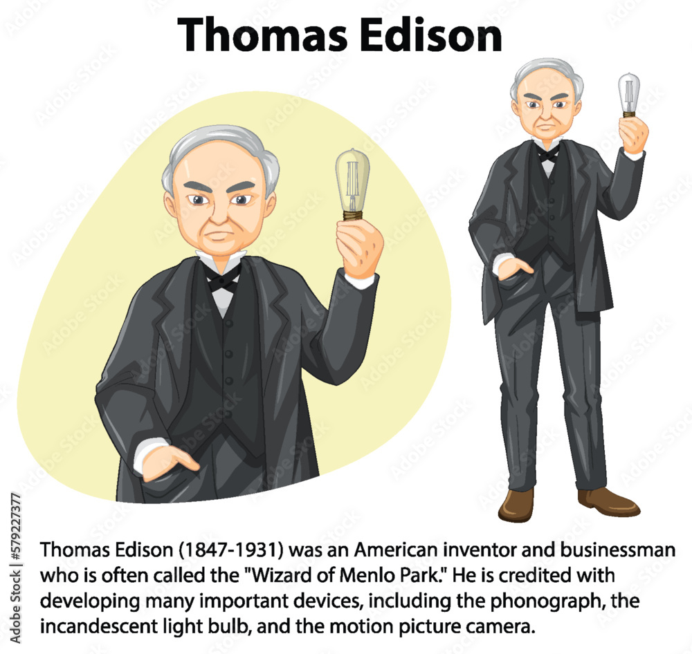 Canvas Prints Informative biography of  Thomas Edison