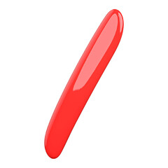 3d Font Red Letter I