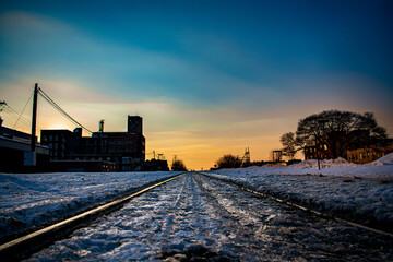 Train Tracks in the Winter