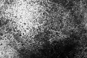 Grunge background of black and white. Abstract illustration texture of cracks, chips, dot on transparent background PNG file