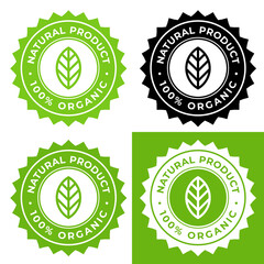 Minimalist vector of natural or organic symbol.