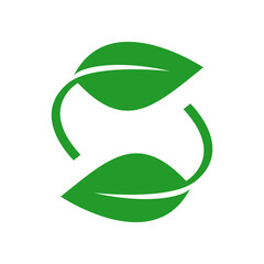 Minimalist vector of natural or organic symbol.