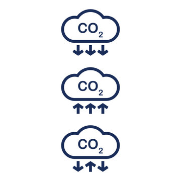 Minimalist vector of CO2 intake and outtake.