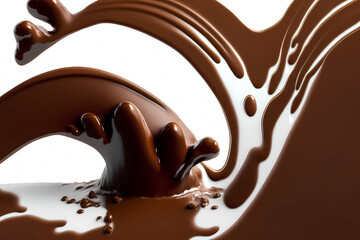 This white background with a wave of Easter chocolate is the perfect addition to any dessert or Easter culinary project.