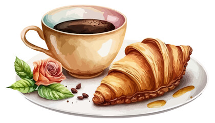 coffee and croissant