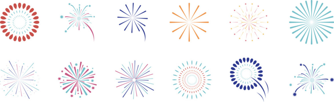 set of fireworks