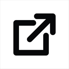 External Link Icon Vector Design Template