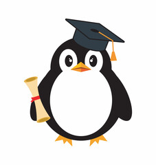 graduation penguin mascot