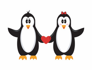 Naklejka premium cute penguin character