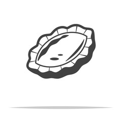Abalone icon transparent vector isolated