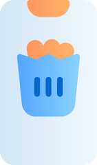 Online Grocery App Icon Vector - This icon is typically designed to represent an online grocery shopping application. It may feature an image of a shopping cart or a grocery bag