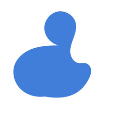 Obraz premium Blue Abstract Shapes Decor 