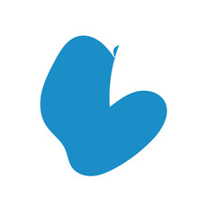 Blue Abstract Shapes Decor 