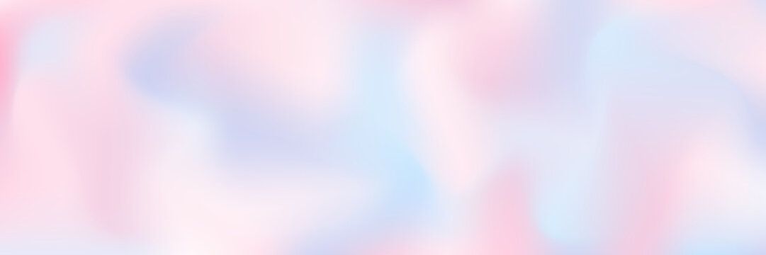 Romantic gradient sky pattern. Cirrus clouds gradient background. Pink and blue colors. Vector abstract concept.
