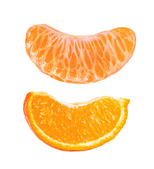 orange mandarin isolated on transparent png
