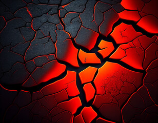 red lava texture background, Generative AI