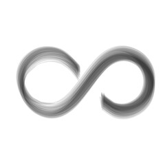 infinity artistic brush stroke vector illustration	