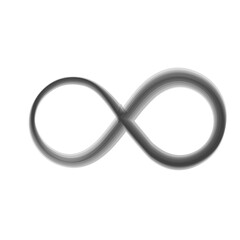 infinity artistic brush stroke vector illustration	