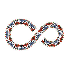 tribal pattern infinity vector illustration eps