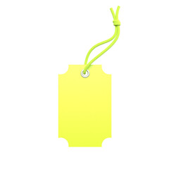 price tag 3d rendering